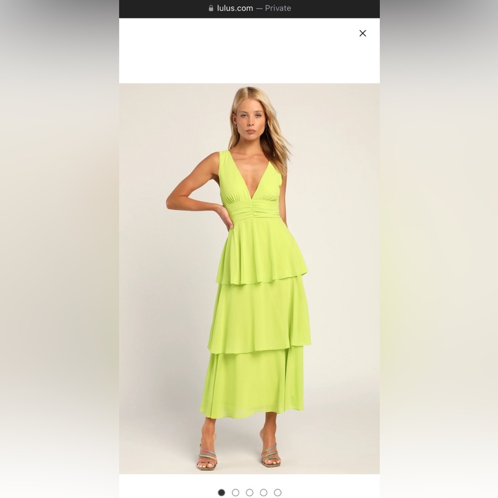 Lulu’s adorable lime green dress.